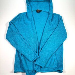 Pendleton Women Knit Cardigan Hood Sweater Blue